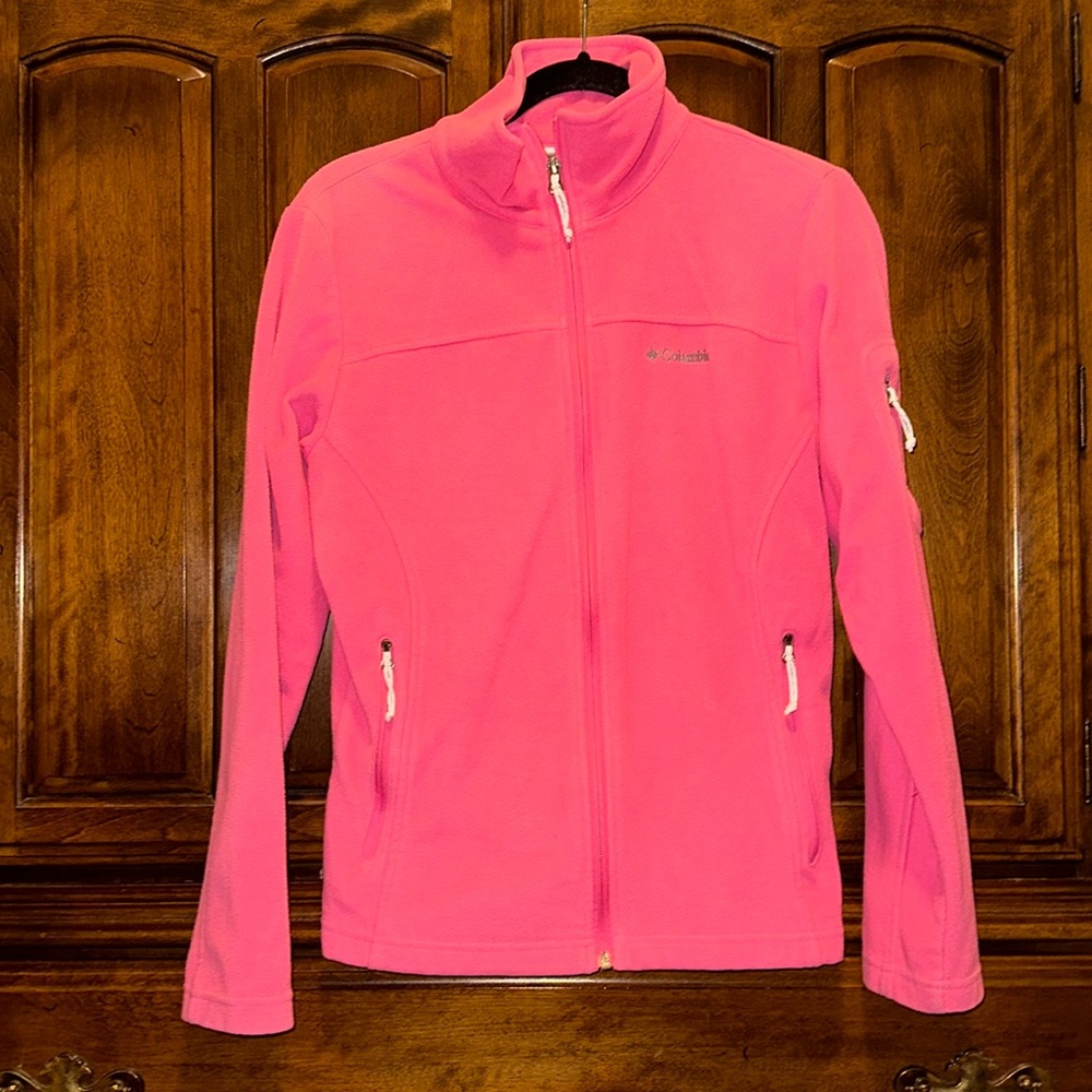 Columbia Pink Full-Zip Women's Fleece Jacket